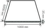 Лист нержавеющий  35х1000х6000 мм.  AISI310S (10Х23Н18) горячекатаный,  матовый