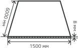 Лист нержавеющий  8х1500х6000 мм.  AISI310S (10Х23Н18) горячекатаный,  матовый