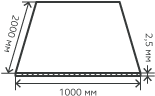 Лист нержавеющий  2,5х1000х2000 мм.  AISI 201 (12Х15Г9НД) холоднокатаный,  рифленый,  чечевица, давленный