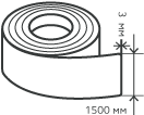 Рулон нержавеющий 3х1500 мм.  AISI 321 (08Х18Н10Т) холоднокатаный,  матовый