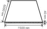 Лист нержавеющий  40х1500х6000 мм.  AISI 321 (08Х18Н10Т) горячекатаный,  матовый